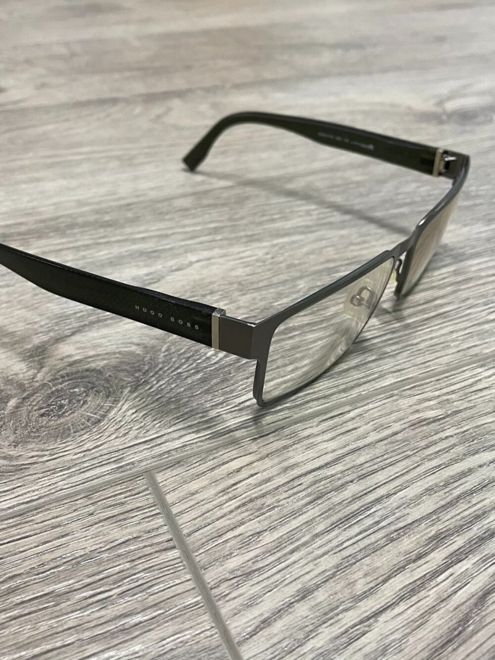 Hugo Boss Black Rectangular Eyeglasses Frames BOSS 0730 Italy Luxury Glasses‎